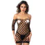 Платье Daring Intimates Deluxe Fence Net Off The Shoulder Minidress, черное - Фото №3