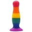 Анальна пробка Colourful Love Colourful Plug 14.5 см, райдужна - Фото №1
