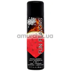 Массажно-оральный лубрикант с согревающим эффектом Wet Fun Flavors 4-in-1 Fun Watermelon, 89 мл - Фото №1