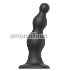 Фаллоимитатор Strap-On-Me Dildo Plug Beads L, черный - Фото №1