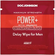 Салфетка-пролонгатор Doc Johnson Power+ Delay Wipe - Фото №1