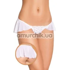 Трусики-стринги G-string белые (модель 2402) - Фото №1