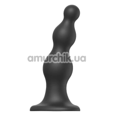 Фаллоимитатор Strap-On-Me Dildo Plug Beads L, черный - Фото №1