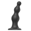 Фалоімітатор Strap-On-Me Dildo Plug Beads L, чорний - Фото №1