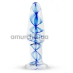 Анальная пробка Gildo Handmade Glass Buttplug No.23, голубая - Фото №1