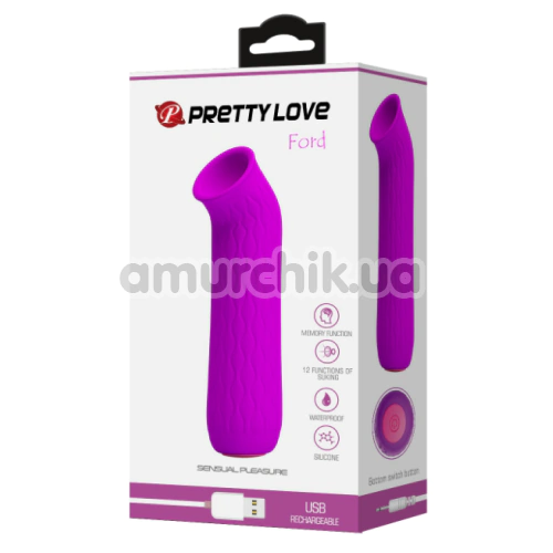 Симулятор орального секса для женщин Pretty Love Ford, фиолетовый