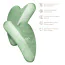 Масcажер-скребок гуа ша Geske Jade Gua Sha 5 in 1, зеленый - Фото №5