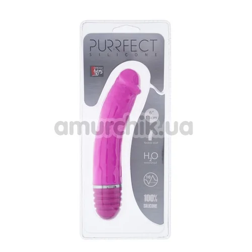 Вибратор Purrfect Silicone, 15.2 см розовый