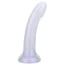 Фалоімітатор Small Glitter Dildo, біло-фіолетовий - Фото №1
