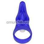 Віброкільце Power Clit Cockring Stamina, синє - Фото №1
