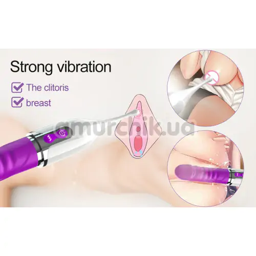 Вібратор Clitoris and Vaginal Stimulator, фіолетовий