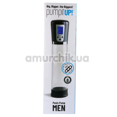 Вакуумная помпа Virgite Pump It Up Penis Pump Men Automatic Usb Viewer, прозрачная