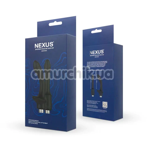 Набор насадок для интимного душа Nexus Shower Douche Duo Kit Beginner, черный