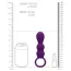 Анальная пробка с вибрацией Loveline Teardrop Shaped Anal Vibrator, фиолетовая - Фото №9