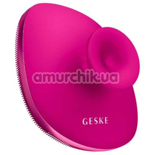 Щетка для тела Geske Body Brush 4 in 1 Suction Mount Metal, розовая
