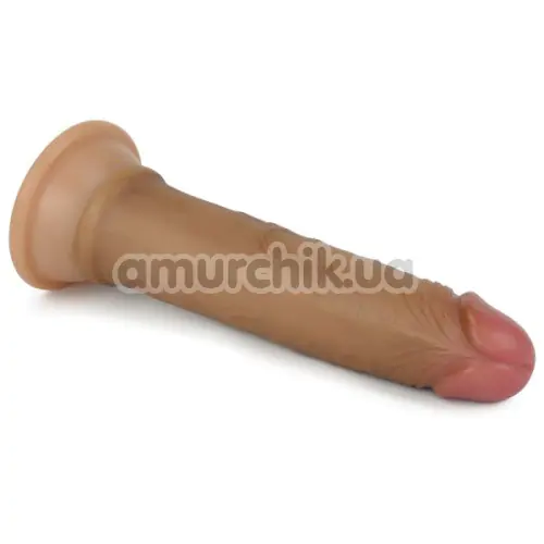 Фаллоимитатор Dual-Layered Silicone Nature Cock LVTOY002, коричневый