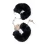 Наручники Boss Series Fetish Furry Cuffs, чорні - Фото №1
