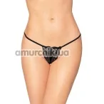 Трусики-стринги G-String 2481, чёрные - Фото №1