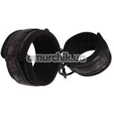 Наручники Behave! Luxury Fetish Tempt Him Hand Cuffs, черные - Фото №1