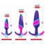 Анальная пробка Alume Silicone Aqua Anchor Plug M, фиолетово-розовая - Фото №4