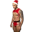 Костюм Санты JSY Sexy Lingerie 9132, красный: боди + ремень + головной убор - Фото №4