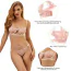 Комплект Star Night Sultry Sleep Lingerie Set, персиковый: бюстгальтер + трусики - Фото №4