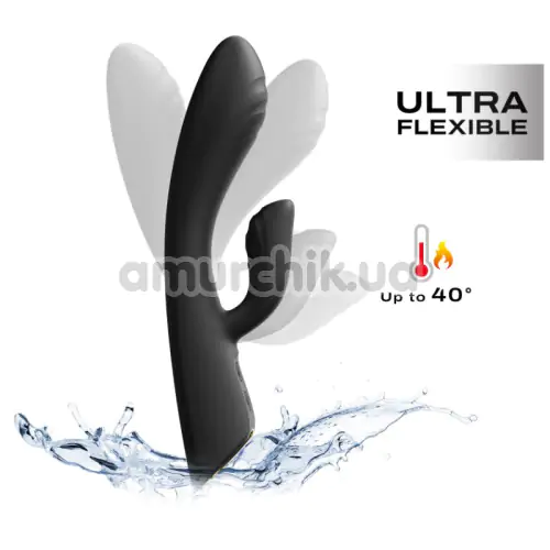 Вибратор с подогревом Dorcel Flexi Rabbit, черный