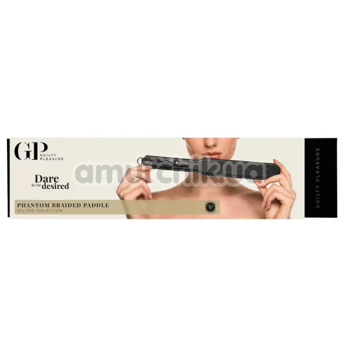 Шлепалка Guilty Pleasure Phantom Braided Paddle, черная