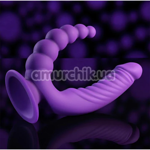 Подвійний вібратор Evolved The Rider, фіолетовий