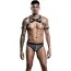 Комлект мужской JSY Sexy Lingerie SO3677, серый: трусы + портупея + браслеты - Фото №1