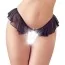 Трусики-стринги Cottelli Collection Flounced String 2321920, чёрные - Фото №1
