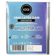 Салфетка для орального секса EXS Oral Latex Dam Unscented - без запаха, 1 шт - Фото №1