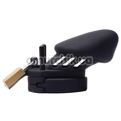 Пояс вірності Fantasy Fetish Silicone Cock Cage, чорний