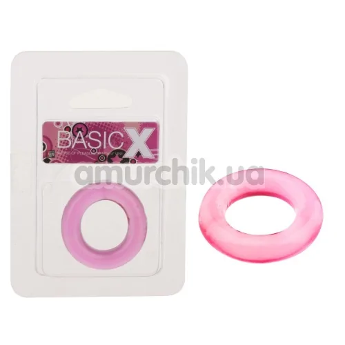 Эрекционное кольцо BasicX 1 inch, розовое