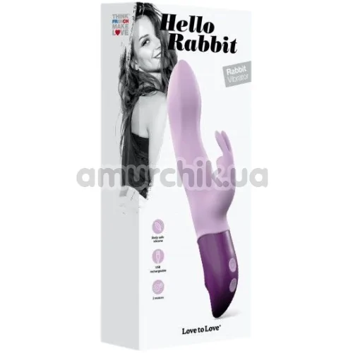 Вибратор Love To Love Hello Rabbit, фиолетовый