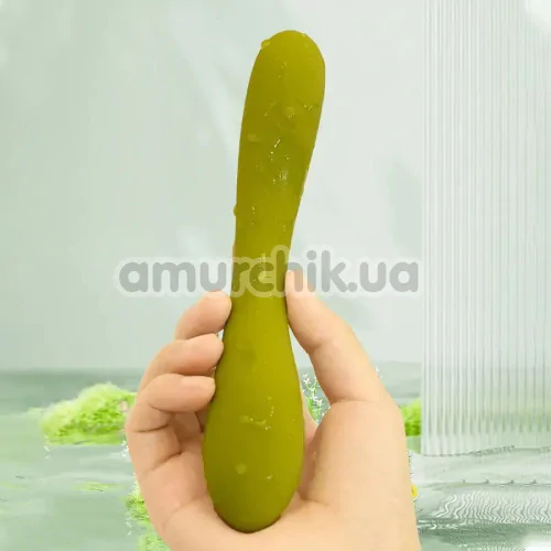 Вибратор для точки G Sweet Em Velvet Lure Deep Flow, зеленый