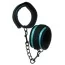 Фиксаторы для рук Loveshop Luxury Fetish Cuffs, черно-бирюзовые - Фото №2