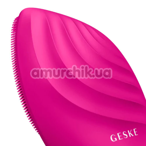 Ультразвуковая щетка для лица Geske Sonic Facial Brush 5 in 1, ярко-розовая
