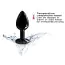Анальна пробка з чорним кристалом Dorcel Diamond Plug L, чорна - Фото №6