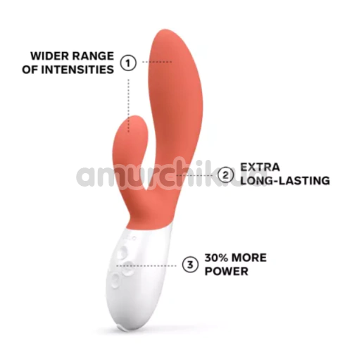 Вібратор Lelo Ina 3 Coral (Лело Іна 3), помаранчевий