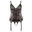 Комплект Cottelli Collection Lingerie 2630990 черный: корсаж + трусики-стринги - Фото №2