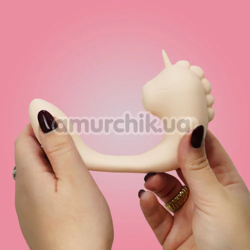 Вібратор з пульсацією Unihorn C-Horse Coral Throb, рожевий