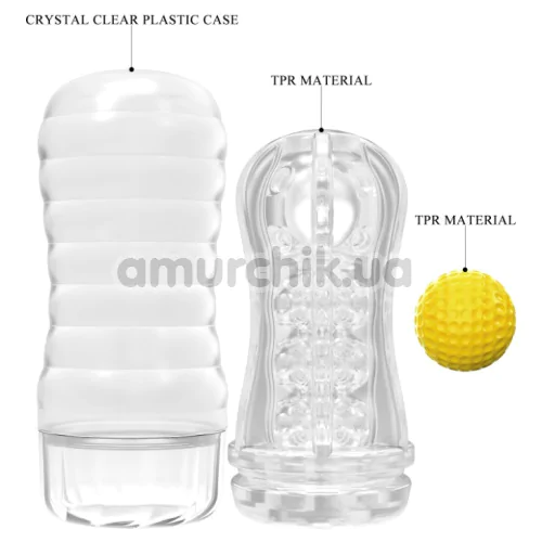 Мастурбатор Pretty Love Vacuum Cup Masturbator Stellar, прозрачный