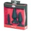Набор из 3 анальных пробок Malesation Silicone Classic Plug Set, черный - Фото №3