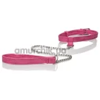 Ошейник с поводком Tickle Me Pink Collar with Leash, розовый - Фото №1