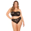 Комплект Vixen Perfect Match Lace Bandeau Top & Panty, чорний: топ + трусики - Фото №7