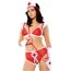 Костюм медсестри Love Party Sexy Nurse: бюстгалтер + трусики-шортики + чіпець + сумочка - Фото №1