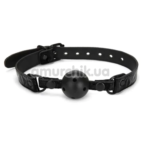 Кляп Whipsmart Diamond Collection Deluxe Ball Gag, черный - Фото №1