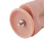 Подвійний фалоімітатор-насадка Hismith Two Cocks One Hole Silicone Dildo 8.5, тілесний - Фото №8