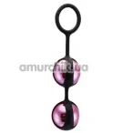Вагинальные шарики Duo Pleasure Balls L, розовые - Фото №1